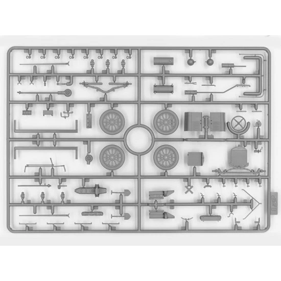 ICM 35607 - 1/35 - Model T 1917 LCP with a machine gun Vickers scale model kit