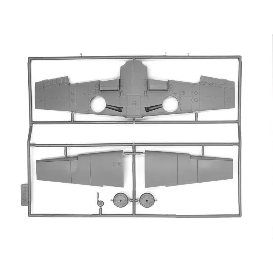 ICM DS4801 - 1/48 - Luftwaffe airfield WWII, Bf 109F-4, Hs 126B scale model kit