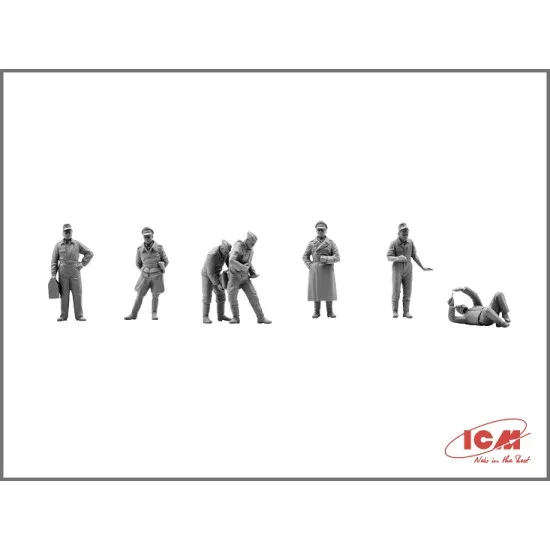 ICM DS4801 - 1/48 - Luftwaffe airfield WWII, Bf 109F-4, Hs 126B scale model kit