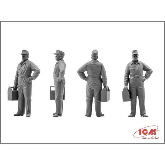 ICM DS4801 - 1/48 - Luftwaffe airfield WWII, Bf 109F-4, Hs 126B scale model kit