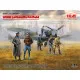 ICM DS4801 - 1/48 - Luftwaffe airfield WWII, Bf 109F-4, Hs 126B scale model kit