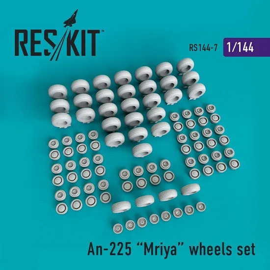 Reskit RS144-0007 - 1/144 An-225 Mriya wheels set scale plastic model kit