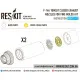 Reskit RSU72-0072 - 1/72 F-14A Tomcat closed exhaust nozzles for Fine Molds Kit
