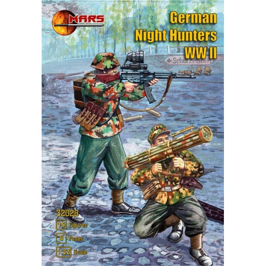 Mars Figures 32028 - 1/32 German Night Hunters (WWII) 15 figures scale model kit