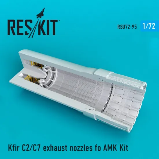 Reskit RSU72-0095 - 1/72 Kfir (C2/C7) exhaust nozzles fo AMK Kit scale model