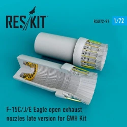 Reskit RSU72-0097 - 1/72 F-15 (C/J/E) Eagle open exhaust nozzles for GWH Kit