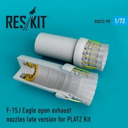 Reskit RSU72-0099 - 1/72 F-15 (J) Eagle open exhaust nozzles for PLATZ Kit scale