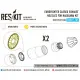 Reskit RSU72-0105 - 1/72 Eurofighter closed exhaust nozzles for HASEGAWA Kit
