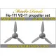 Metallic Details MDR14419 - 1/144 He 111. VS-11 propeller set scale model kit