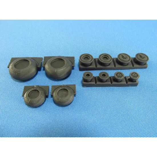 Metallic Details MDR4876 - 1/48 Mi-24/Mi-35. Wheels set for scale model aircraft