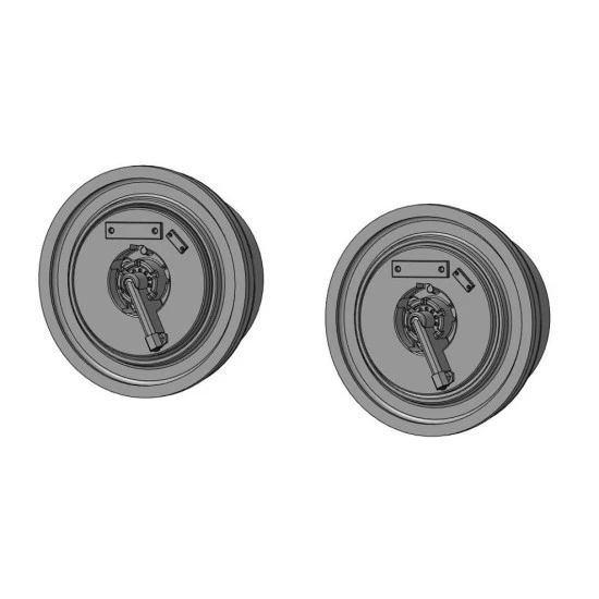 Metallic Details MDR3519 - 1/35 Mi-24/Mi-35. Wheels set for aircraft model kit Metallic Details MDR3519 - 1/35 Mi-24/Mi-35. Wheels set for aircraft model kit