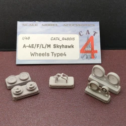CAT4 R48015 - 1/48 - CAT4 R48015 - A-4E/F/L/M Skyhawk Wheels Type 4 for aircraft