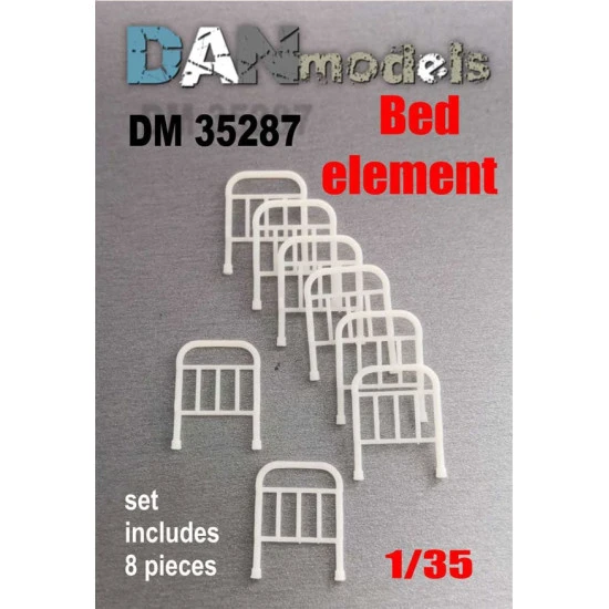 Dan Models 35287 - 1/35 - Bed element. Set includes 8 pieces, model accesories