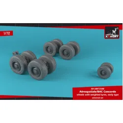 Armory AW72508 - 1/72 C-160 Transall wheels w/weighted tires for scale model kit