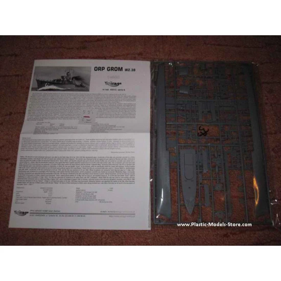 ORP Grom 1938 - Polish destroyer WWII 1/400 Mirage 40012