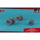Armory AW48334 1/48 V-22 MV-22 Osprey Wheels with Weighted Tires Type A Model