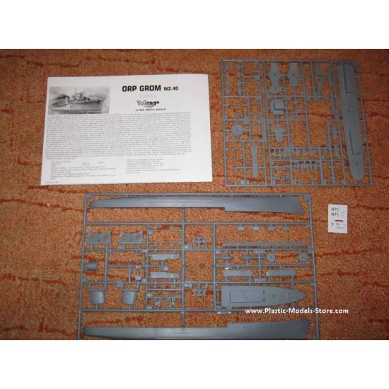 ORP Grom 1940 - Polish destroyer WWII 1/400 Mirage 40014