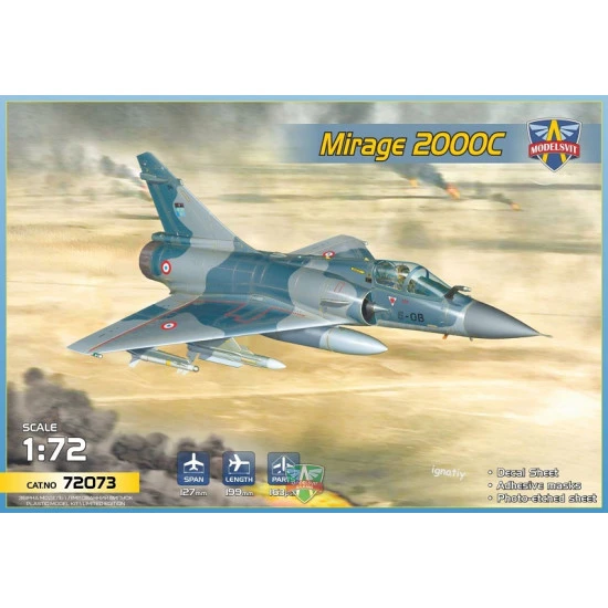 ModelSvit 72073 - 1/72 Mirage 2000C multirole jet fighter scale aircraft kit