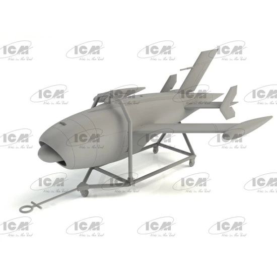 ICM 48400 - 1/48 - KDA-1 (Q-2A) Firebee with trailer scale model kit aircraft