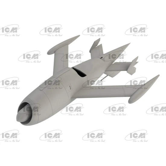 ICM 48400 - 1/48 - KDA-1 (Q-2A) Firebee with trailer scale model kit aircraft