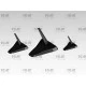 ICM A002 - 1/144 1/72 1/48 1/32 Aircraft Models Stands (Black Edition) scale kit