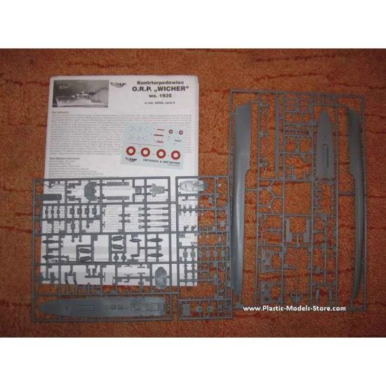 ORP Wicher 1935 Polish ship Destroyer WWII 1/400 Mirage 40068