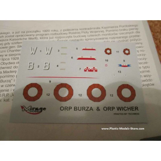 ORP Wicher 1935 Polish ship Destroyer WWII 1/400 Mirage 40068