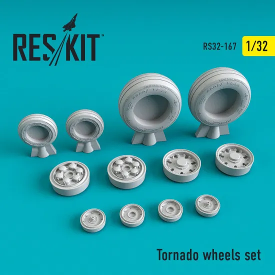 Reskit RS32-0167 - 1/32 Tornado wheels set for aircraft scale model kit