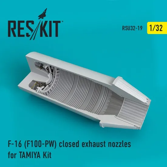 Reskit RSU32-0019 - 1/32 F-16 (F100-PW) closed exhaust nozzles for TAMIYA Kit