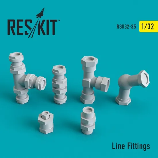 Reskit RSU32-0035 - 1/32 Line Fittings scale plastic model kit (Upgrade set)