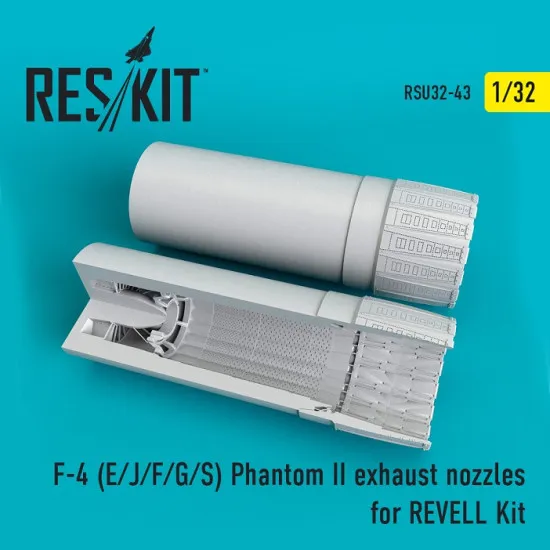 Reskit RSU32-0043 - 1/32 F-4 (E/J/F/G/S) Phantom II exhaust nozzles for REVELL