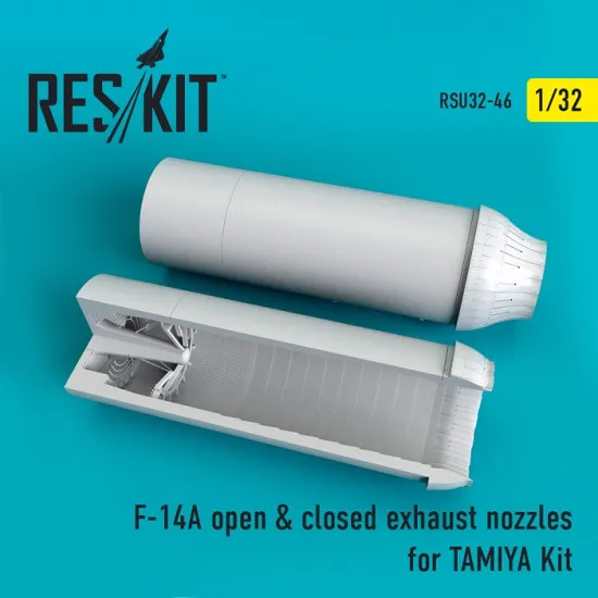 Reskit RSU32-0046 - 1/32 F-14A open & closed exhaust nozzles TAMIYA Kit model