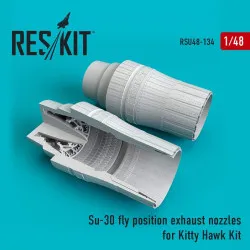 Reskit RSU48-0134 - 1/48 Su-30 fly positionexhaust nozzles for Kitty Hawk Kit