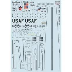 Print Scale 72-424 - 1/72 - Lockheed C-130 Hercules. Part 2 scale decal model