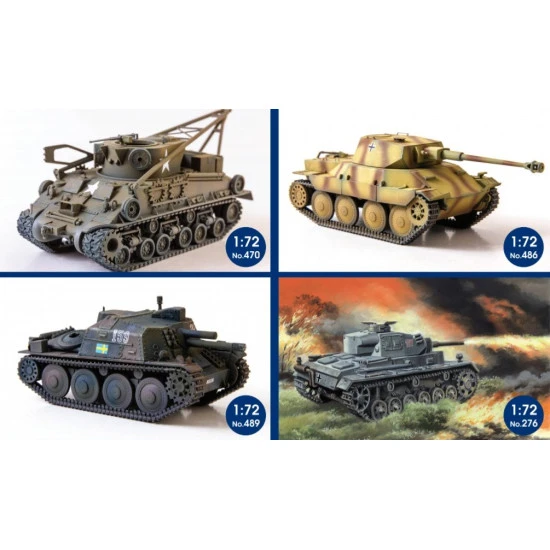Unimodel UM 276 - 1/72 Panzer III Ausf M flame tank scale model plastic kit
