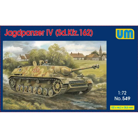 Unimodel 549 - 1/72 Jagdpanzer IV L/48, scale plastic model kit