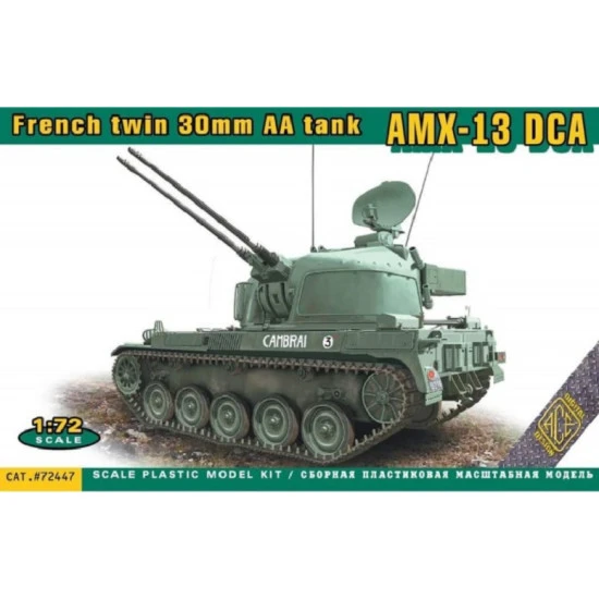 ACE 72447 - 1/72 AMX-13 DCA, French twin 30mm AA tank scale model plastic kit