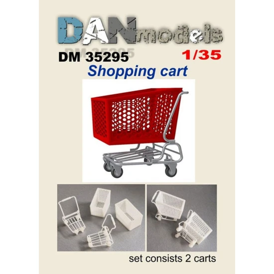 Dan Models 35295 - 1/35 Material for dioramas. Shopping cart. Set of 2 Resin