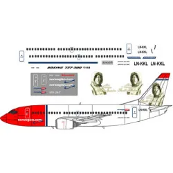 BSmodelle 144010 - 1/144 Boeing 737-300 Norwegian decal for aircraft model scale