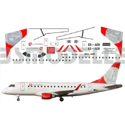 BSmodelle 144011 - 1/144 Embraer 170 Lituanica decal for aircraft model scale