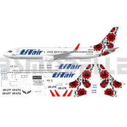 BSmodelle 144013 - 1/144 Boeing 737 -800 UT Air Ukraine decal for aircraft model