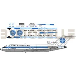 BSmodelle 144014 - 1/144 Boeing 727-100 Pan Am decal for aircraft model scale
