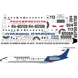 BSmodelle 144040 - 1/144 Tupolev Tu-134 Pulkovo airlines decal for aircraft kit