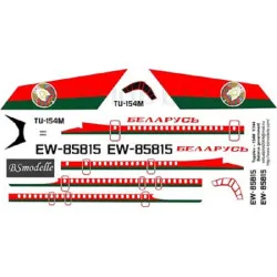 BSmodelle 144059 - 1/144 Tupolev Tu-154M Belarus government decal aircraft model