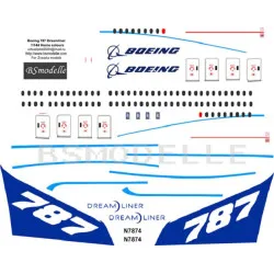 BSmodelle 144063 - 1/144 Boeing 787 Dreamliner Home colours decal aircraft model