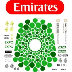 BSmodelle 144293_3 - 1/144 Airbus-380 Emirates EXPO 2020 decal for aircraft kit