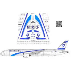 BSmodelle 144401 - 1/144 Boeing 787 ELAL decal for aircraft model scale kit