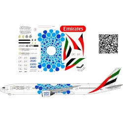 BSmodelle 144406b - 1/144 Boeing 777-300ER EXPO 2020 BLUE decal for aircraft