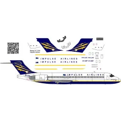 BSmodelle 144422 - 1/144 Boeing 717 Impulse Airlines decal for aircraft model