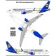 BSmodelle 144476 - 1/144 Boeing 737 800,900, MAX UIA decal for aircraft model
